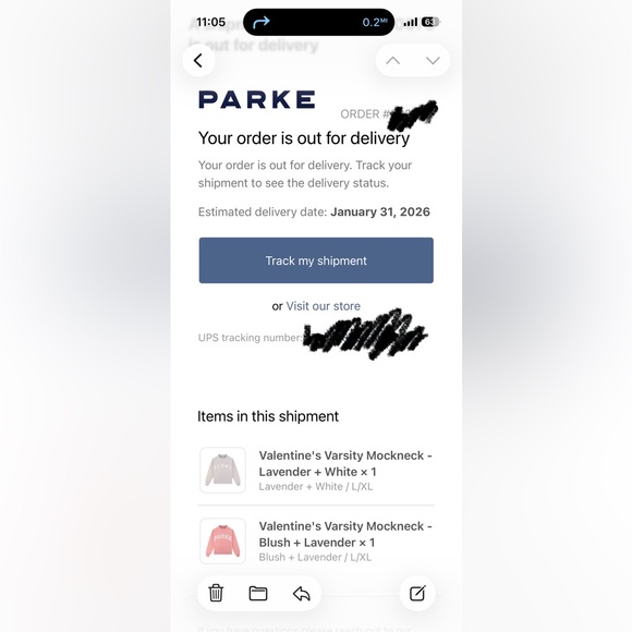 Parke Valentines Day Drop Blush and Lavender Mockneck X/XL - Picture 5 of 6